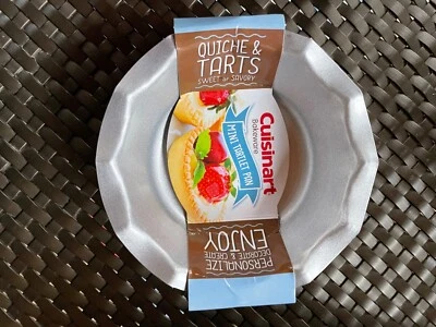 CUISINART Bakeware Mini Tartlet 5 Inch  Silver Pan Set of 4 - Image 1 of 4