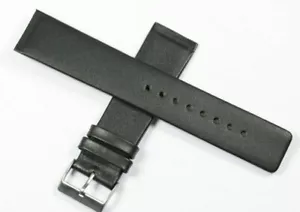 22MM SKAGEN STYLE SCREW FITTING GENUINE LEATHER SLIM WATCH STRAP WITH 4 SCREWS - Picture 1 of 12