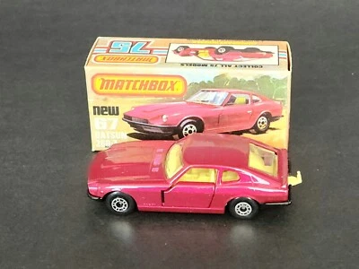 Vintage 1975 MATCHBOX Superfast 67D DATSUN 260Z w/ Original Box MINTY! - Image 1 of 4