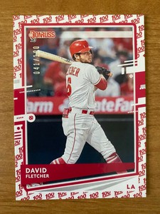2020 Donruss # 138 David Fletcher - One Hundred Emoji 041/100