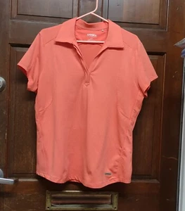 Annika Cutter & Buck Coral Golf Tennis Polo Shirt Women's Size XL - Picture 1 of 3