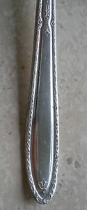 5 Antique National Silver Co. Silver Plate Isabella Ice Tea Spoons 7 1/2" Long - Picture 1 of 6