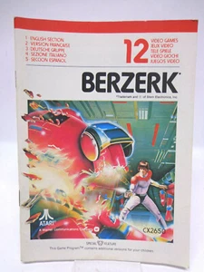 Anleitung Berzerk - Handbuch - Bedienungsanleitung Atari 2600 - - Bild 1 von 2