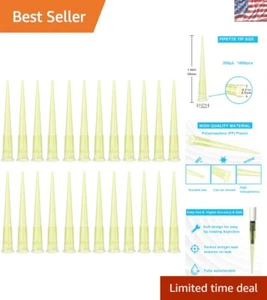 Universal 200 μL Pipettenspitzen - 1000 Stück klar gelb, autoklavierbar Präzision - Bild 1 von 9