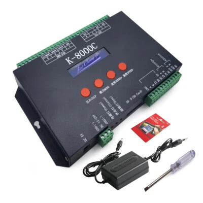 DMX512 LED Pixel RGB Color K-8000C Controller DC5-24V For WS2811 WS2812 LED - Image 1 of 4