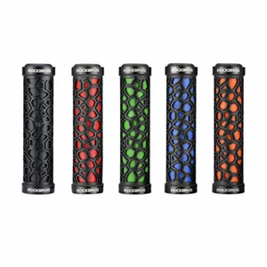 ROCKBROS Mountain Bike Handlebar Grips Bicycle Double Lock-on Rubber Grip 2.22cm - Picture 1 of 18