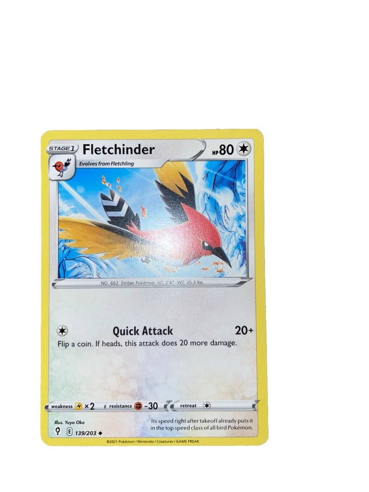 Fletchinder 139/203 Swsh07: Evolving Skies Regular - Image 1 of 1