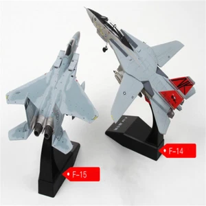 1:100 F-14 F-15 Fighter Metal Military Airplane Model With Display Stand - Foto 1 di 21