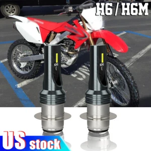 For Honda CRF250X CRF450X 2004-2015 Pair H6 LED Headlight Bulbs 6000K White Lamp - Picture 1 of 13