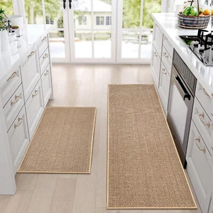 Artnice Kitchen Mat Set of 2, Non Slip Kitchen Rug and Floor Mat, Rubber Back... - Picture 1 of 7