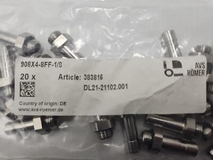 AVS Roemer 908X4-8FF-1/8 908X4-10FF-1/4 Straight Stem Adapters QTY40 - Picture 1 of 7
