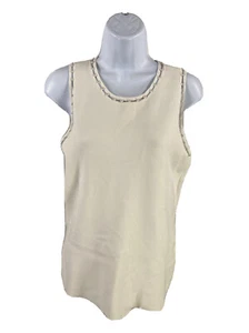 White House Black Market Womens White Faux Peal Ladder Stitch Sweater -XS - Picture 1 of 4