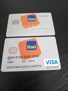 Brasil - Itaú Bank - Visa - Lot of 2 Expired Card - Picture 1 of 2