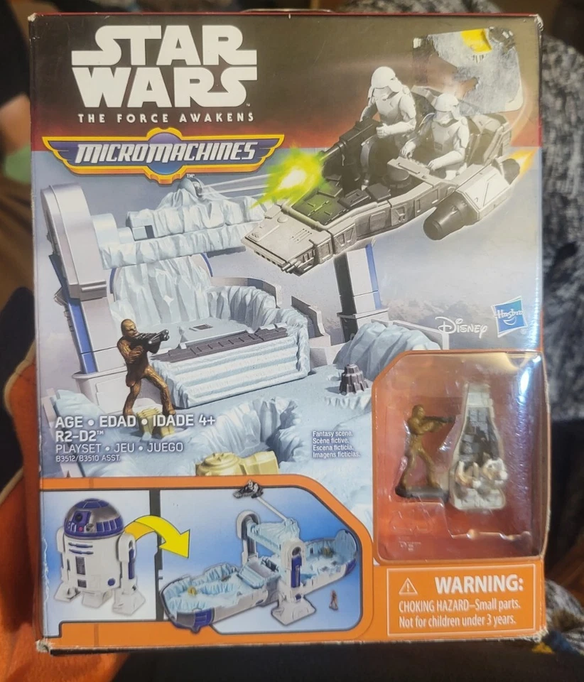 The Force Awakens R2-d2 Playset Disney Micro Machines Hasbro Star Wars R2d2