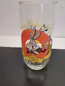 1990 Happy Birthday Bugs! Warner Brothers Bugs Bunny Glass - Picture 1 of 10