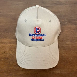 National D-Day Memorial WW2 Hat Cap Tan Cotton Snapback Trucker One Size - Picture 1 of 6
