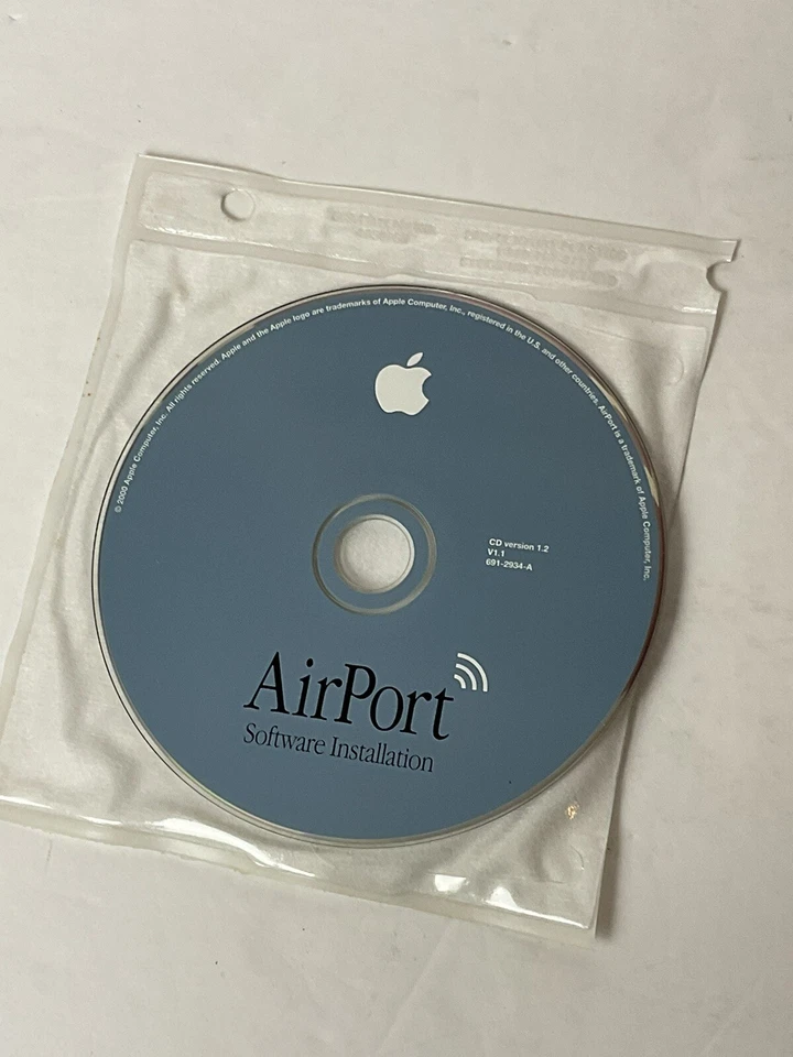 Apple Macintosh Airport Software Installation CD 691-2934-A Version 1.2 - Image 1 of 1