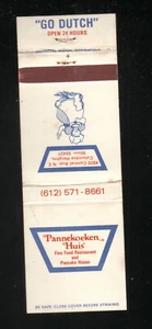 Pannekoeken Huis -- Niederländisches Restaurant -- Columbia Heights, Minnesota -- Streichholzbuchhülle - Bild 1 von 3