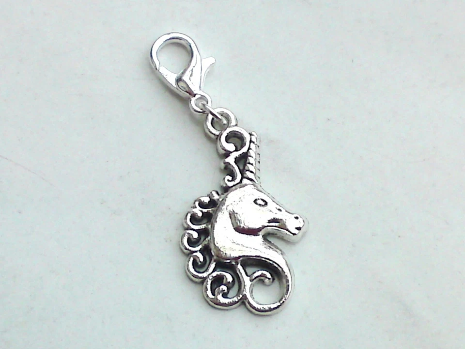 Charms Anhänger *EINHORN Pferdekopf Charm Unicorn Glück Pferd Kopf für Armband - Bild 1 von 1
