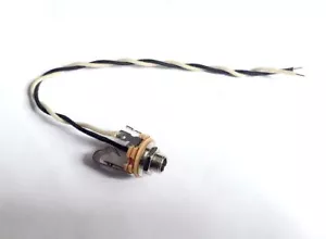 Jack y cable de salida mono de 1/4" EE. UU. Switchcraft para pedal AMP para guitarra Gibson estilo - Imagen 1 de 1