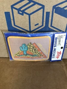 Vintage Arizona Desert Sunset Woven Patch Petley Iron/Sew on NOS 80s 90s - Picture 1 of 3