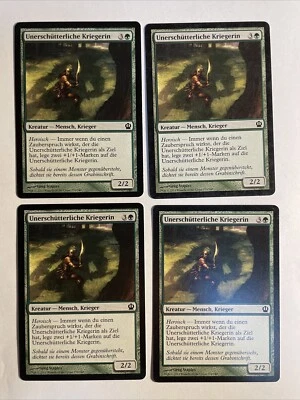 4x Mtg Theros Unerschütterliche Kriegerin EX/NM Magic Karte Magic The Gathering - Bild 1 von 2