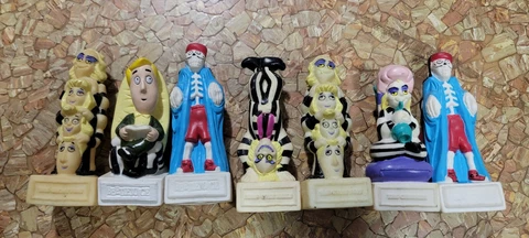 Vintage Beetlejuice Lot of 7 Vinyl Burger King 4" Figures  1990 Cover