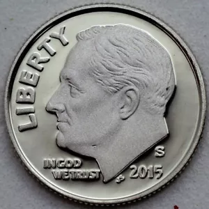 2015-S Roosevelt Dime Clad DCAM Proof 10C - Picture 1 of 2