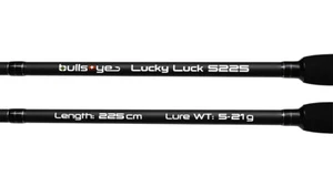 Bullseye Finesserute Ultra Light Lucky Luck Spin 2,25 m 5-21 g Finesse Light Rute - Foto 1 di 5