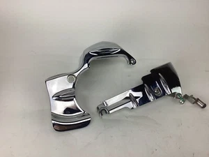 Harley Chrome Transmission Shroud & Rear Cylinder Base Cover Road King 2009-2016 - Picture 1 of 4