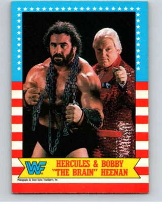 1987 O-Pee-Chee WWF #9 Hercules/Bobby Heenan  V69410 - Image 1 of 2