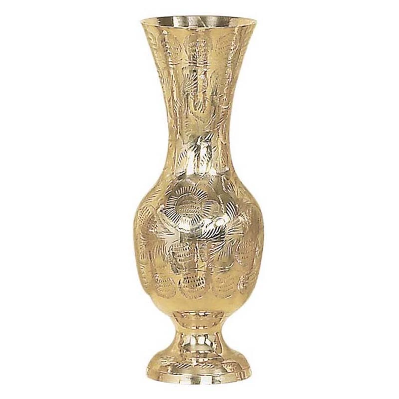 Brass Bronze Church Altar Flower Vase for Church or Chapel Handcarved - Image 1 of 1