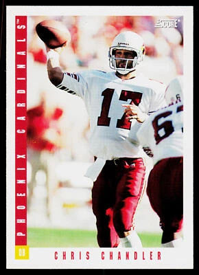 Chris Chandler, 1993 Score, #167, Phoenix Cardinals, - Image 1 of 2