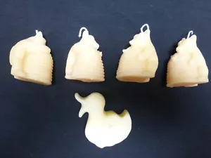 9 NEW Figural CANDLES Bear Duck Honey HIVE Unscented CUTE! - Picture 1 of 4