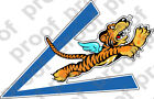 Sticker Military Flying Tigers Right
