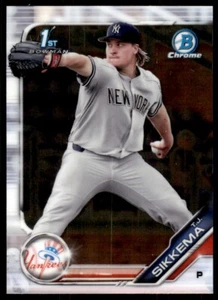 2019 Bowman Chrome Draft #BDC34 T.J. Sikkema - Picture 1 of 2