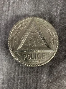Raro distintivo obsoleto 1949 Pennsylvania Fire Police Association - Foto 1 di 3
