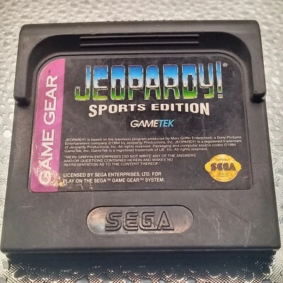 Jeopardy Sports Edition (Sega Game Gear, 1994) - Image 1 of 2