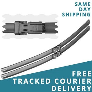 For VW Polo 2005-2009 Front Windscreen 21" 19" Flat Aero Wiper Blades Set - Picture 1 of 1