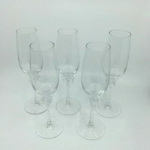 4 Champagne Glasses Flora by Spiegelau Crystal Art Deco Columns Flair Fan 9" - Picture 1 of 5