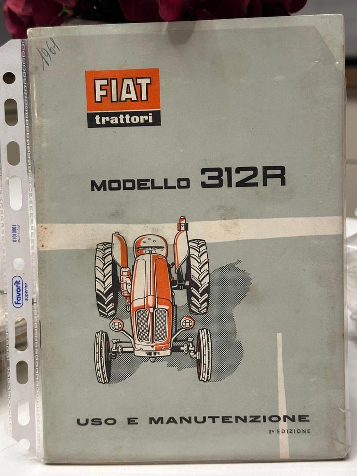 ORIGINALE !!! Libretto uso e manutenzione FIAT trattori 312R - Immagine 1 di 1