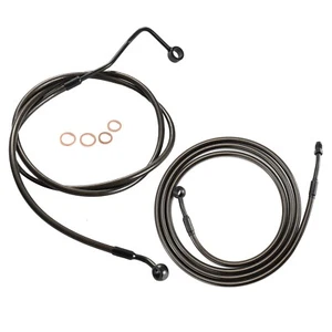Street Road Glide 57" ABS Brake Line & 77" Clutch Cable for 14-16 Harley Touring - Bild 1 von 7