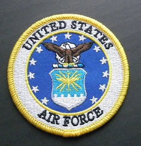 USAF AIR FORCE REGULAR ARM PATCH 3 INCHES EMBROIDERED - Picture 1 of 1
