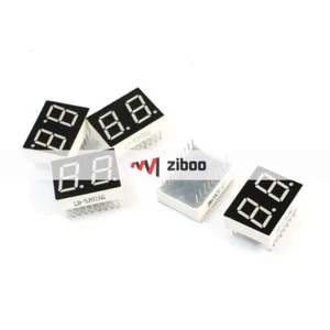 5 Pcs Common Cathode DIP 18 Pin 2 Bit Green LED Numeric Digital Tube 25mm x19mm✦ - Picture 1 of 4