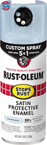 376882 Stops Rust Custom Spray 5-In-1 Spray Paint, 12 Oz, Satin Peaceful Blue - Picture 1 of 12