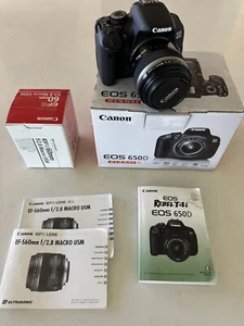 Digital camera canon EOS 650D and EFS 60mm f2/8 macro USN lens  - Picture 1 of 1