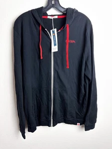 NWT Marine Layer Men's Afternoon Full Zip Hoodie Black Size L Pinterest 500M - Picture 1 of 8