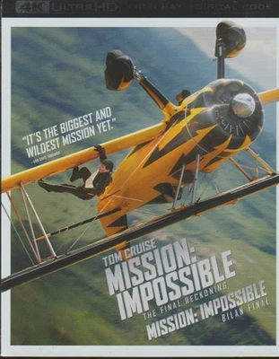 MISSION: IMPOSSIBLE THE FINAL RECKONING 4K ULTRA HD + BLURAY NEW SLIPCOVER 2025 - Imagen 1 de 2