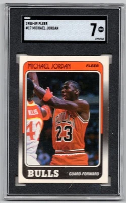 Michael Jordan - Baloncesto Fleer 1988-99 #17 - Calificado SGC 7 Foto 1 de 4