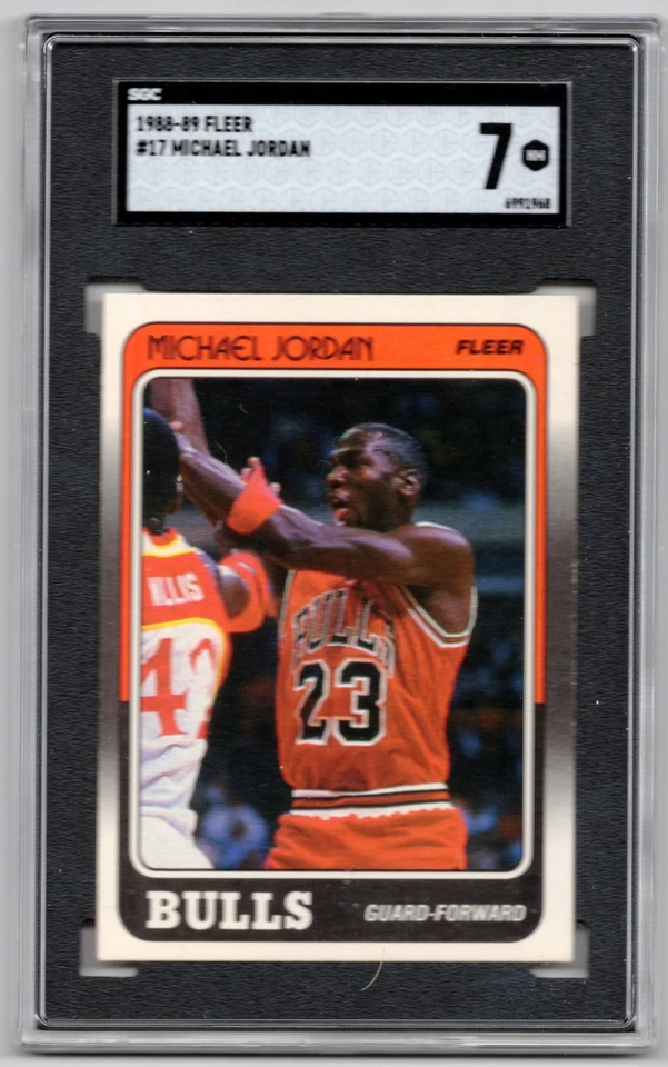 Michael Jordan - Baloncesto Fleer 1988-99 #17 - Calificado SGC 7 Foto 1 de 4